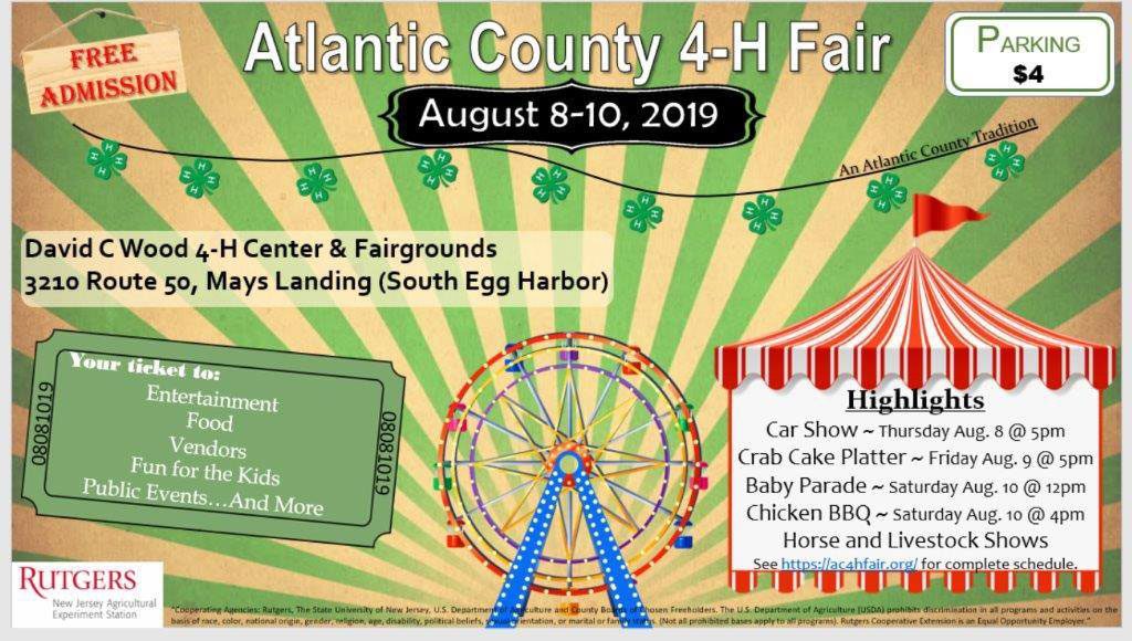 All events for Atlantic County 4H Fairground NJ Heartland