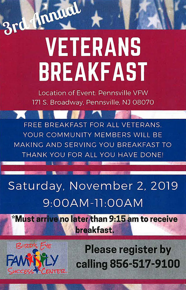 3rd Annual Veterans Breakfast NJ Heartland NJ Heartland