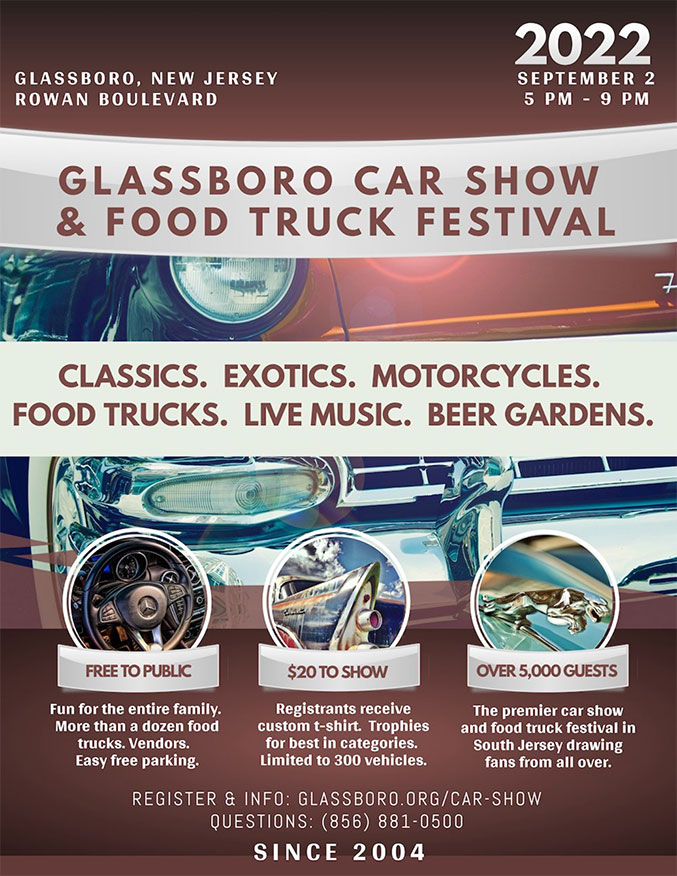 Glassboro Car Show & Food Truck Festival 2022 NJ Heartland NJ Heartland
