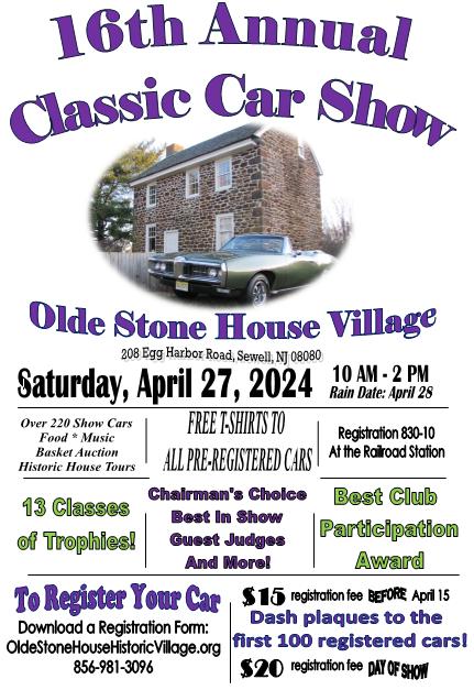 olde-stone-house-village-annual-classic-car-show-2024-poster